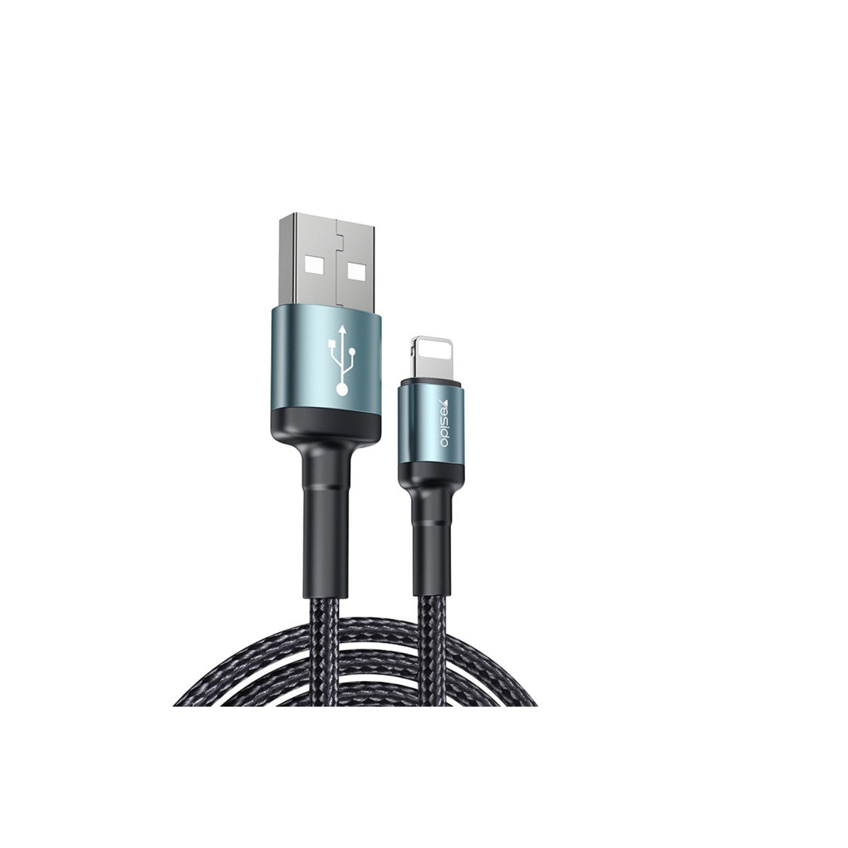 Yesido CA75 2M 2.4A Hasırlı Usb to Lightning Hızlı Şarj Kablosu